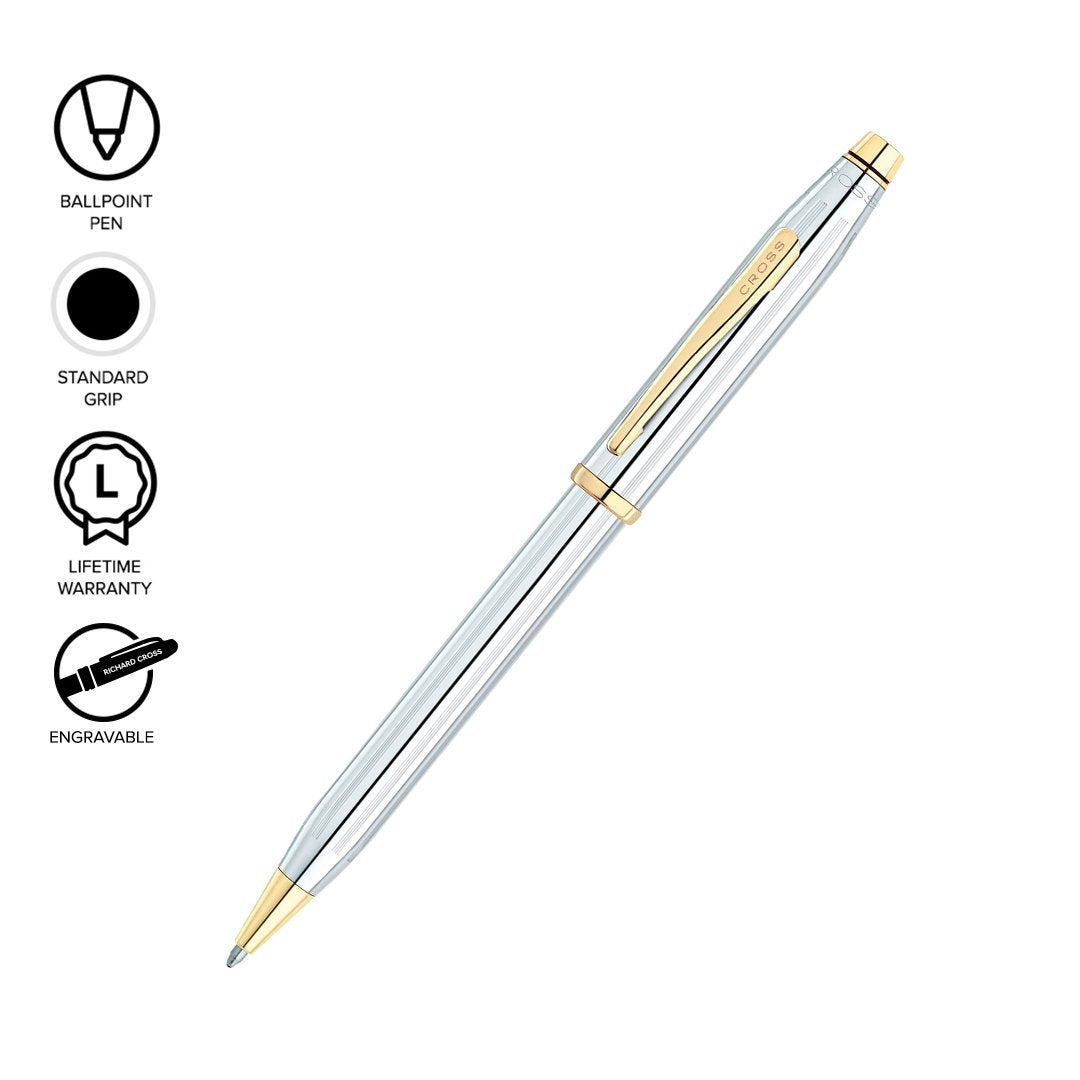 Cross® Century II Lustrous Chrome Pen Set